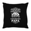 Motorcycles Papa Throw Pillow