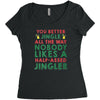 be an eleven 1 Women's Triblend Scoop T-shirt