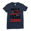 don't flirt with me i love may girl she is a crazy scorpio she will mu Ladies Fitted T-Shirt