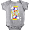 party king design funny humor cool graph baseball Baby Onesie