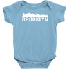 brooklyn city skyline silhouette Baby Onesie