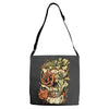 death flower Adjustable Strap Totes