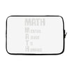 math mental abuse to humans Laptop sleeve