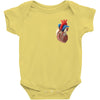 realistic human heart Baby Bodysuit