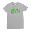 wicked smaht funny Ladies Fitted T-Shirt
