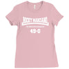 rocky marciano the brooklyn blockbuster 49 0 logo Ladies Fitted T-Shirt