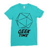 geek time Ladies Fitted T-Shirt