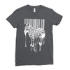 banksy street art zebra bar code Ladies Fitted T-Shirt