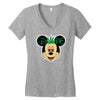 mickey dope ganja Women's V-Neck T-Shirt