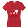 dart evolution stranger dustin tv show Women's V-Neck T-Shirt