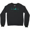 sailing heart beat Crewneck Sweatshirt