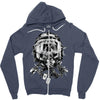 skull pilot Zipper Hoodie