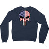 skull u.s.a. back Crewneck Sweatshirt