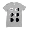the phases of the moon of laika dog Ladies Fitted T-Shirt