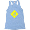 ninja crossing sign Racerback Tank