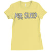 no sleep white Ladies Fitted T-Shirt