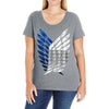 Attack On Titan Ladies Curvy T-Shirt