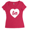 little mix logo heart Women's Triblend Scoop T-shirt