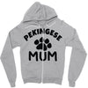 pekingese mum Zipper Hoodie