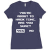 hacking time Ladies Fitted T-Shirt