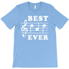 Best Dad Ever Funny Music Note T-Shirt