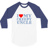 i heart my creepy uncle 3/4 Sleeve Shirt