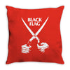 black flag Throw Pillow