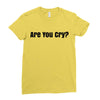 are you cry Ladies Fitted T-Shirt