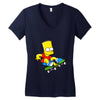 skate bart Women's V-Neck T-Shirt