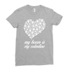 my boxer is my valentine Ladies Fitted T-Shirt