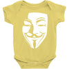 v per vendetta face film horror cinema&amp;tv Baby Onesie