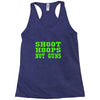 shoot hoops not guns Racerback Tank