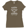 happy camping Ladies Fitted T-Shirt