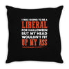 liberal for halloween (mp) Throw Pillow