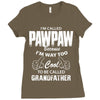 I'm Called Pawpaw Because  I'm Way Too Cool To Be Called Grandfather Ladies Fitted T-Shirt