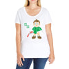 breaking bricks Ladies Curvy T-Shirt