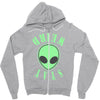 stay weird alien girls Zipper Hoodie