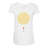 minimal solar system Maternity Scoop Neck T-shirt