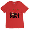 christmas dogs and paws V-Neck Tee