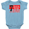 funny  7 words for marriage, ideal gift, birthday present Baby Bodysuit