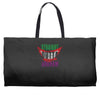 straight outta arkham Weekender Totes