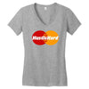 hustle hard Women's V-Neck T-Shirt