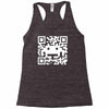 space alien qr code Racerback Tank