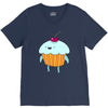 funny cartoon V-Neck Tee