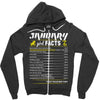January Girl Facts Capricorn Zipper Hoodie