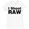 i shoot raw Ladies Fitted T-Shirt