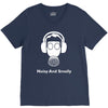 noisy and smelly hazard warnign sign V-Neck Tee