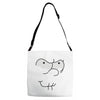 lemon meme Adjustable Strap Totes