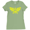 triforce hoodie Ladies Fitted T-Shirt
