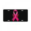 breast cancer pink ribbon License Plate